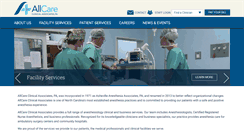 Desktop Screenshot of allcareclinical.com