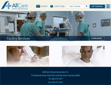 Tablet Screenshot of allcareclinical.com